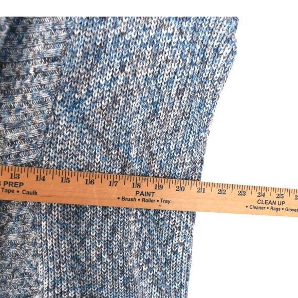 NWT Cabi Blue Gray Knit Duster Cardigan Women’s S Long Open Front Pockets Cozy - Picture 8 of 8